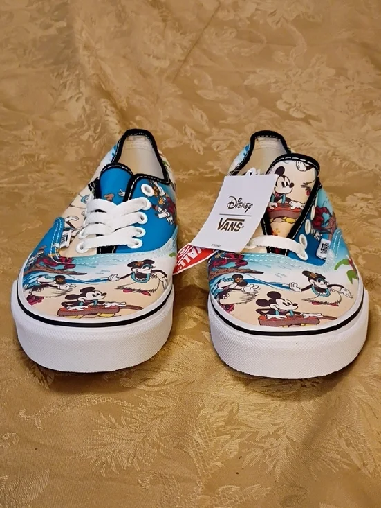 VANS Limited Edition Mickey Mouse Hawaii  - Blue/White Men's 8.0 Woman's 9.5 - Picture 2 of 14